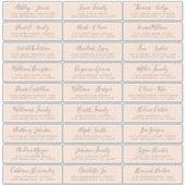 Adresetiketten  bruiloft sticker (Voorkant)