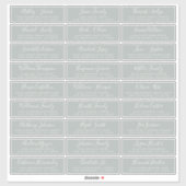 Adresetiketten  bruiloft sticker (Vel)