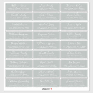 Adresetiketten bruiloft sticker