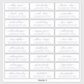 Adresetiketten  bruiloft sticker (Vel)