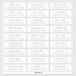 Adresetiketten  bruiloft sticker