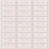 Adresetiketten  bruiloft sticker (Voorkant)