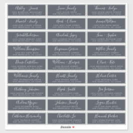 Adresetiketten  bruiloft sticker