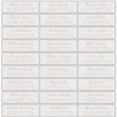 Adresetiketten bruiloft sticker (Voorkant)