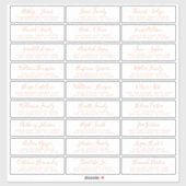 Adresetiketten  bruiloft sticker (Vel)