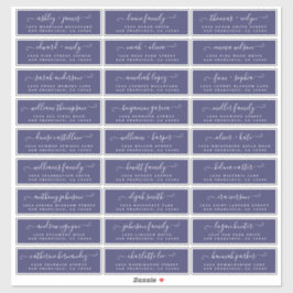 Adresetiketten  bruiloft sticker