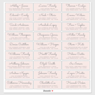 Adresetiketten bruiloft sticker