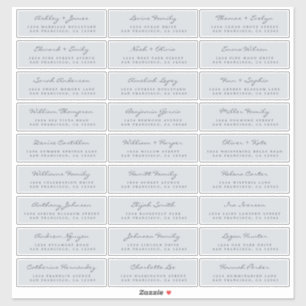 Adresetiketten bruiloft sticker