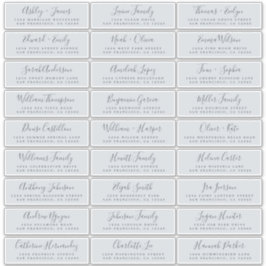 Adresetiketten  bruiloft sticker