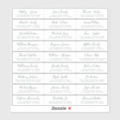 Adresetiketten  bruiloft sticker (Vel)