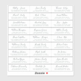 Adresetiketten  bruiloft sticker