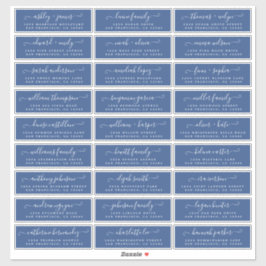 Adresetiketten  bruiloft sticker