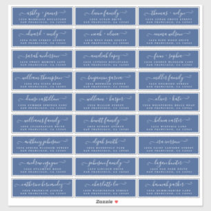 Adresetiketten  bruiloft sticker