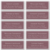 Adresetiketten  bruiloft sticker (Voorkant)