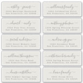 Adresetiketten bruiloft sticker (Voorkant)