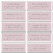 Adresetiketten bruiloft sticker (Voorkant)