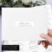 Adresetiketten  bruiloft sticker