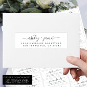 Adresetiketten  bruiloft sticker