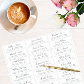 Adresetiketten  bruiloft sticker