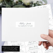 Adresetiketten  bruiloft sticker