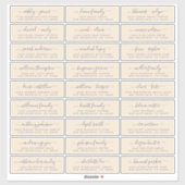 Adresetiketten  bruiloft sticker (Vel)