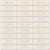 Adresetiketten  bruiloft sticker (Voorkant)