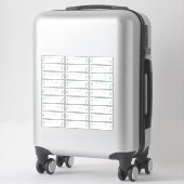 Adresetiketten bruiloft sticker (Koffer)