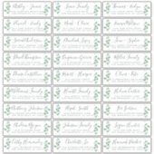 Adresetiketten bruiloft sticker (Voorkant)