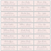 Adresetiketten  bruiloft sticker (Voorkant)