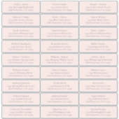 Adresetiketten bruiloft sticker (Voorkant)