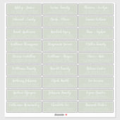 Adresetiketten  bruiloft sticker (Vel)