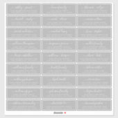 Adresetiketten  bruiloft sticker (Vel)