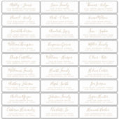 Adresetiketten  bruiloft sticker (Voorkant)