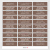 Adresetiketten bruiloft sticker (Vel)