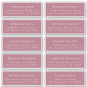 Adresetiketten  bruiloft sticker (Voorkant)