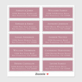 Adresetiketten  bruiloft sticker