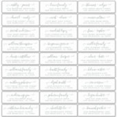 Adresetiketten  bruiloft sticker (Voorkant)