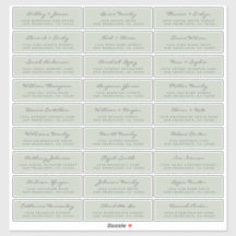 Adresetiketten  bruiloft