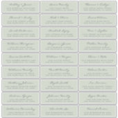 Adresetiketten  bruiloft sticker (Voorkant)