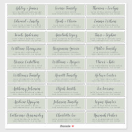 Adresetiketten  bruiloft sticker