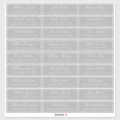 Adresetiketten  bruiloft sticker (Vel)