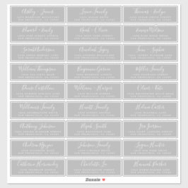 Adresetiketten  bruiloft sticker