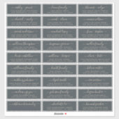 Adresetiketten  bruiloft sticker (Vel)