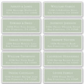 Adresetiketten bruiloft sticker (Voorkant)