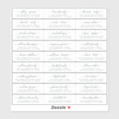 Adresetiketten  bruiloft sticker (Vel)