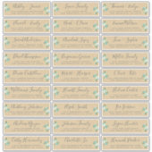 Adresetiketten bruiloft sticker (Voorkant)