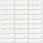 Adresetiketten bruiloft sticker (Voorkant)