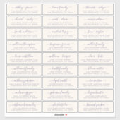 Adresetiketten  bruiloft sticker (Vel)