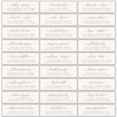 Adresetiketten  bruiloft sticker (Voorkant)