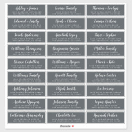 Adresetiketten  bruiloft sticker